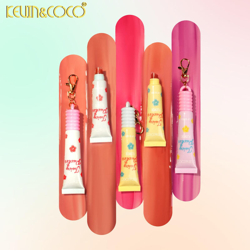 Load image into Gallery viewer, Lips-Kevin&amp;Coco Flower Lip Gloss KC1275 ($1 each, 24pc display)
