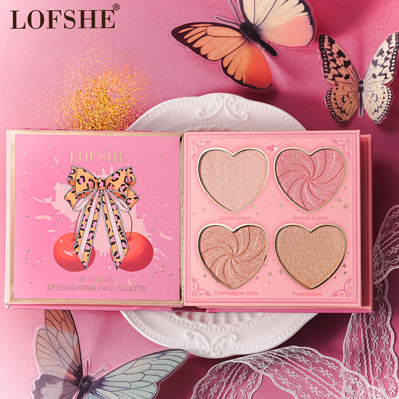 Load image into Gallery viewer, Face-Kevin&amp;Coco LOFSHE Butterfly All-In-One Eyeshadow Palette KC1908 ($7 each, 4pc bundle)
