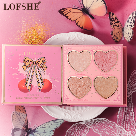 Face-Kevin&Coco LOFSHE Butterfly All-In-One Eyeshadow Palette KC1908 ($7 each, 4pc bundle)