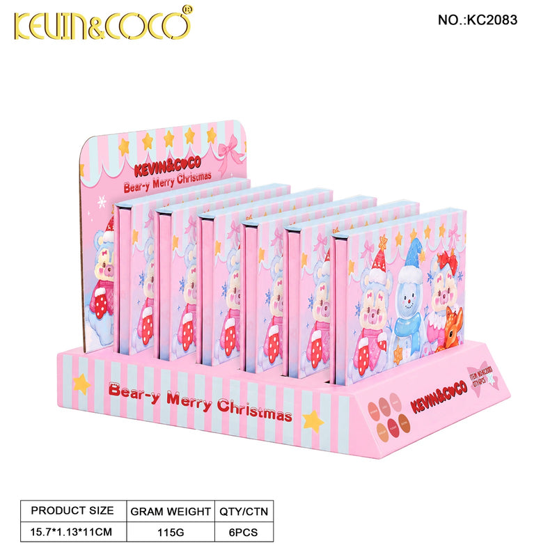 Load image into Gallery viewer, Face-Kevin&amp;Coco Bear-y-Merry Blush Palette KC2083 ($4 each, 6pc display)
