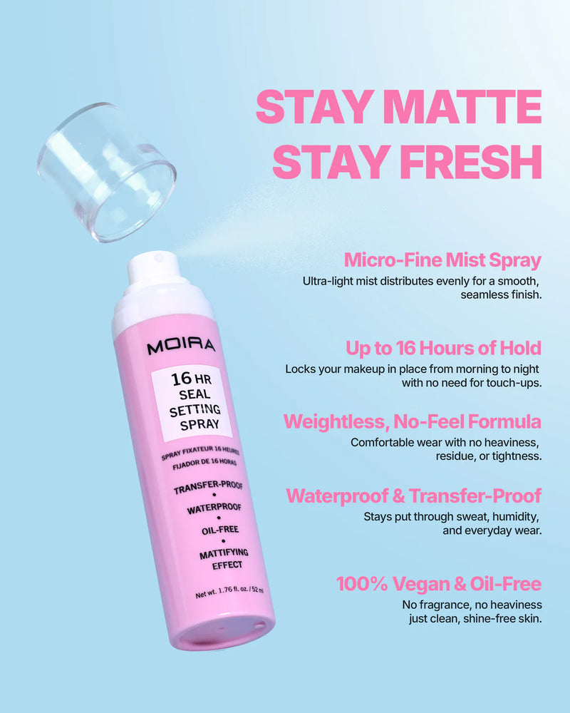 Load image into Gallery viewer, Skincare-Moira 16Hr Seal Setting Spray HRS001 ($4 each, 3pc bundle)
