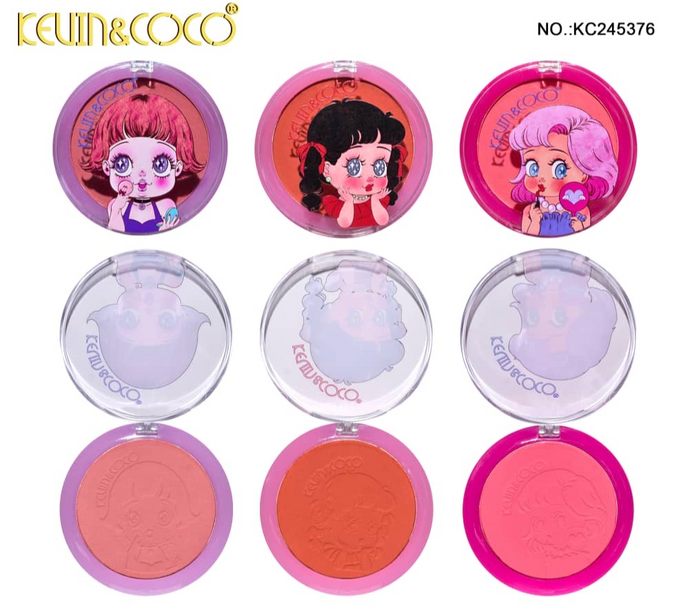 Face- Kevin&Coco Blushers KC245376 (24pc display, $1 each)