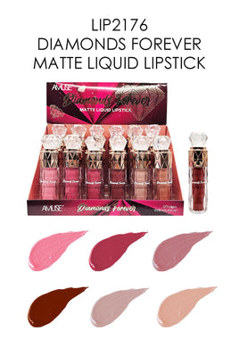 Lips- Amuse Diamonds Forever Matte liquid lipstick LIP2176 (24pc display)