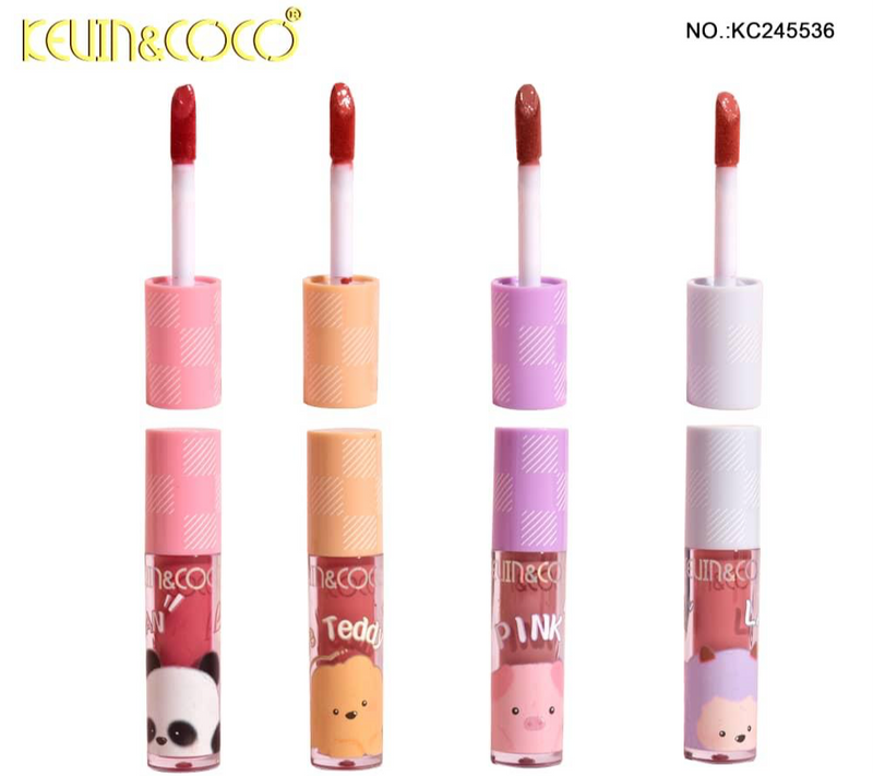 Load image into Gallery viewer, Lips- Kevin&amp;Coco Beautiful Time Baby Animals Lip Glosses KC245536 (24pc display)
