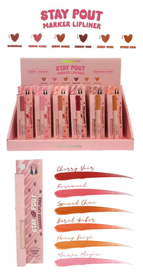 Lips- Kara Stay Pout Marker Lipliner (36pc display, $3.25 each)