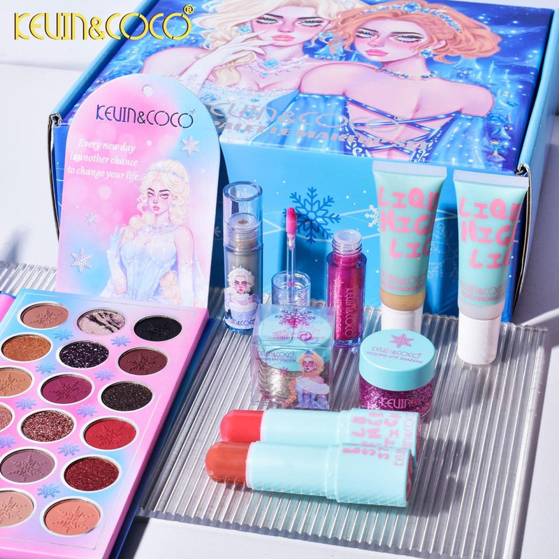 Load image into Gallery viewer, Novelties-Kevin&amp;Coco Christmas PR Makeup Set KC244812 ($10 each, 3pc bundle)
