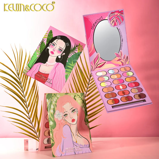 Eyes-Kevin&Coco Melody Breeze 54-Color Eyeshadow Palette KC1022 ($4.75 each, 4pc bundle)