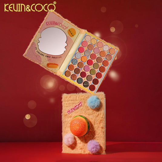 Face-Kevin&Coco Hamburguer  Eyeshadow Face Palette KC1462 ($13 each, 6pc bundle)