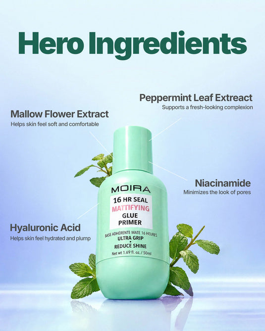 Skincare-Moira 16Hr Seal Mattifying  Glue Primer HRP002 ($4.50 each, 3pc bundle)