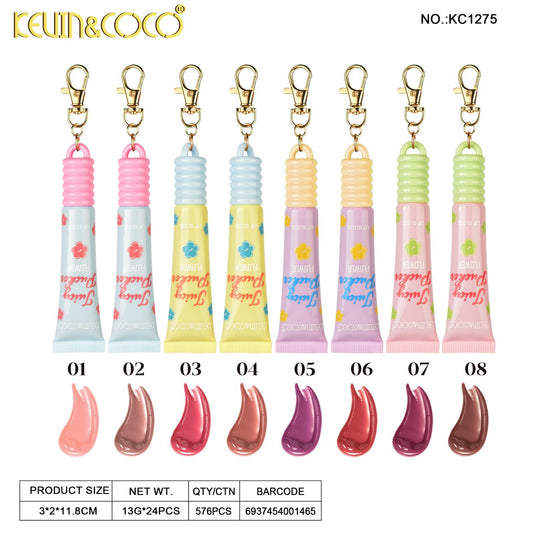 Lips-Kevin&Coco Flower Lip Gloss KC1275 ($1 each, 24pc display)