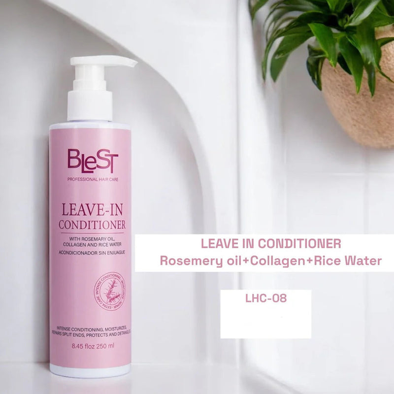 Load image into Gallery viewer, Hair-Blest Leave In Conditioner With Rosemary Oil + Collagen + Rice Water LHC-08 ($4.25 each, 12pc display)
