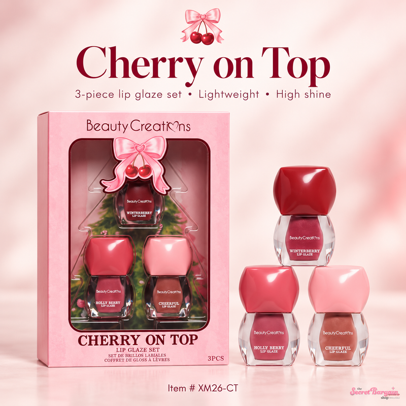 Load image into Gallery viewer, Face-Beauty Creations Cherry Christmas Collection Bundle (10pc bundle, 1 of each product)
