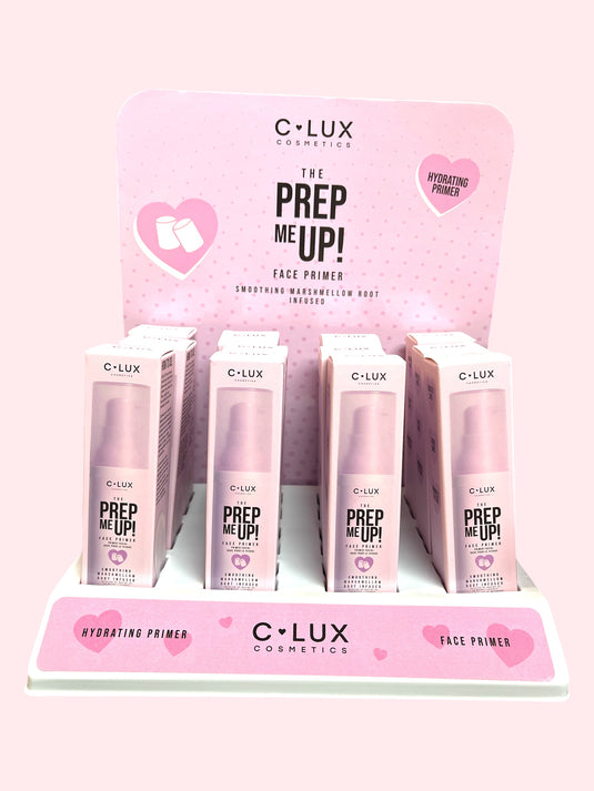 Face- Clux The Prep Me Up! Face Primer Display (12pc display, $3 each)