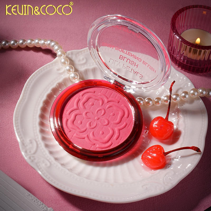 Load image into Gallery viewer, Face-Kevin&amp;Coco Pink Flowers Petal Blush KC1490 ($1.50 each, 24pc display)
