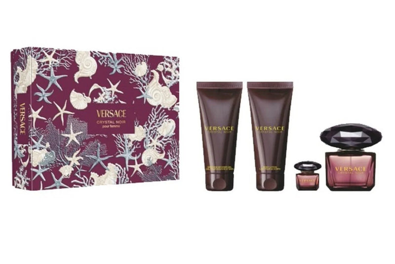 Load image into Gallery viewer, Perfume Set- Crystal Noir By Versace Eau De Parfum  -100% Authentic
