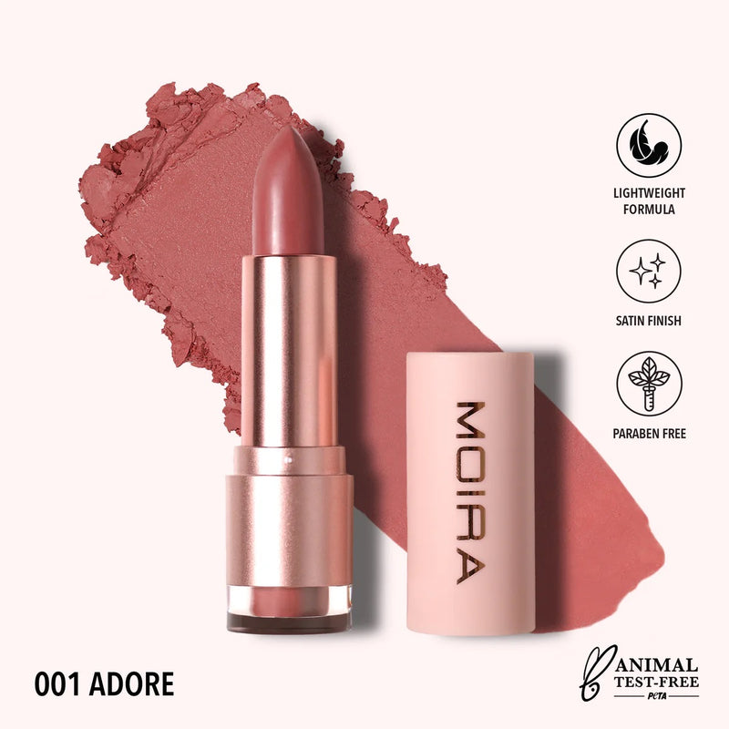 Load image into Gallery viewer, Lips- MOIRA Goddess Lipstick- GDL001 Adore (3pc Bundle, $3 each)
