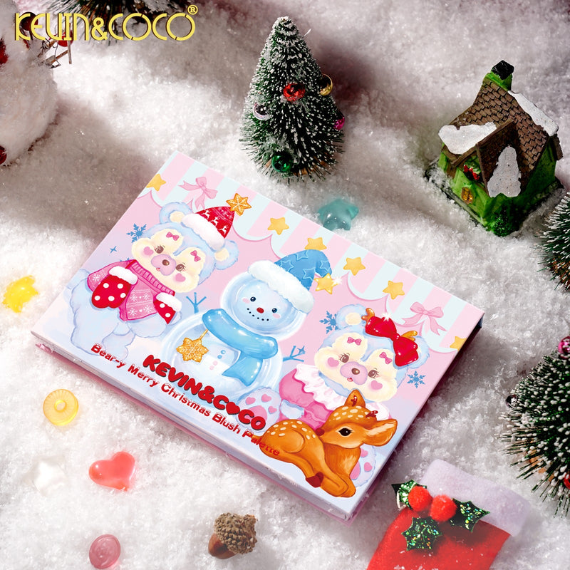 Load image into Gallery viewer, Face-Kevin&amp;Coco Bear-y-Merry Blush Palette KC2083 ($4 each, 6pc display)

