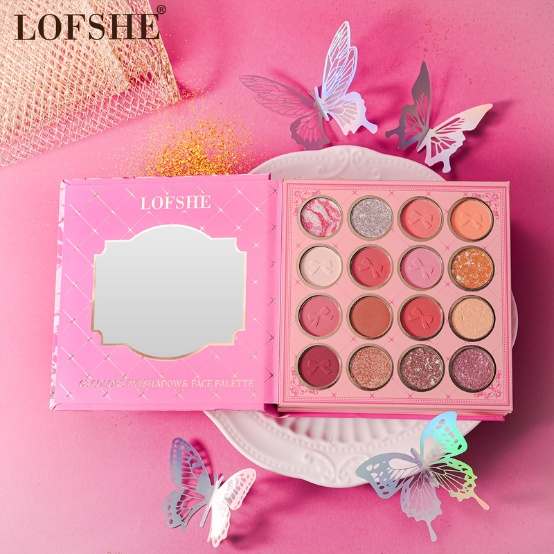 Load image into Gallery viewer, Face-Kevin&amp;Coco LOFSHE Butterfly All-In-One Eyeshadow Palette KC1908 ($7 each, 4pc bundle)
