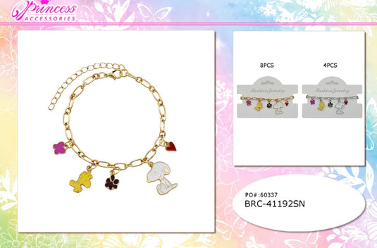 Jewelry- Cute Charms Bracelet BRC-41192SN (12Pc Pack)