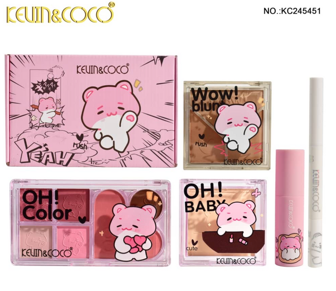 Face- Kevin&Coco Yeah! Makeup Kit KC245451 (3pc bundle, $7 each)