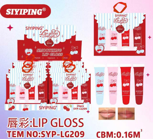 Lips-Siyiping Lip Gloss Set SYP-LG209 ($2 each, 6pc Display)