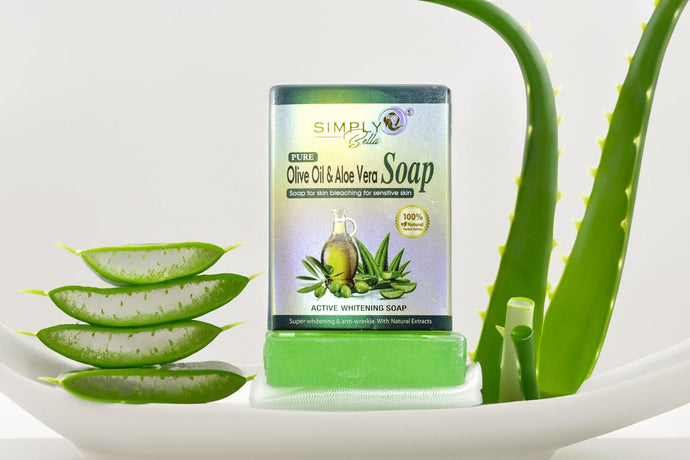 Skincare- Simply Bella Pure Olive Oil & Aloe Vera Soap SIM001 (12pc box, $1.75 each)