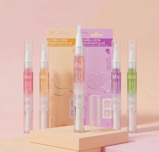 Skincare-She Makeup Nail & Cuticle Replenishing Oil SN515 ($1.12 each, 24pc display)
