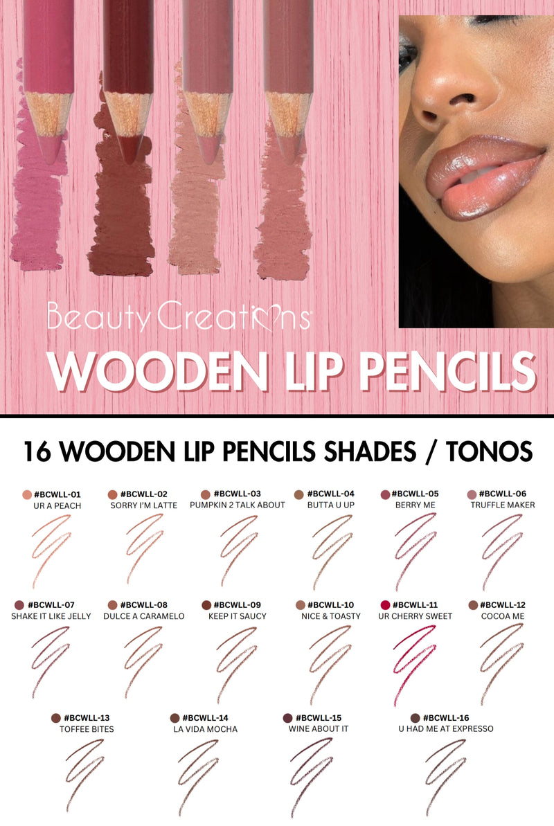 Load image into Gallery viewer, Lips-Beauty Creations Wooden Lip Pencil Display (unit price only $0.50)
