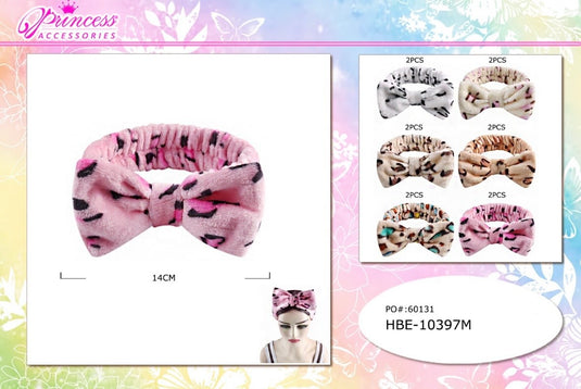 Accessories-Pastel Colors Spa Headband HBE-10397M (12Pc Pack)