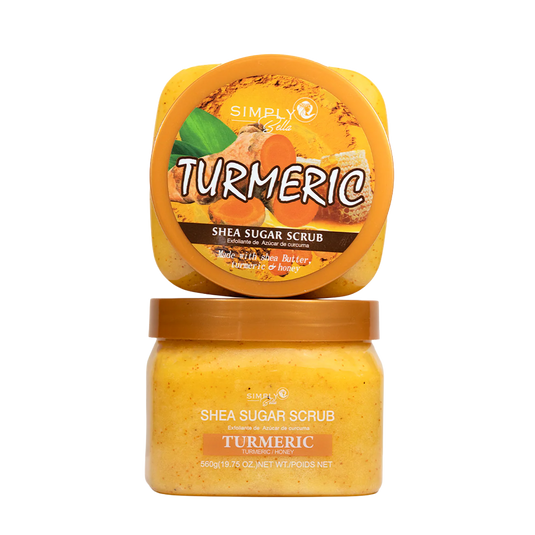 Skincare-Simply Bella Turmeric Shea Sugar Scrub SIB1003 ($2.50 each, 4pc bundle)