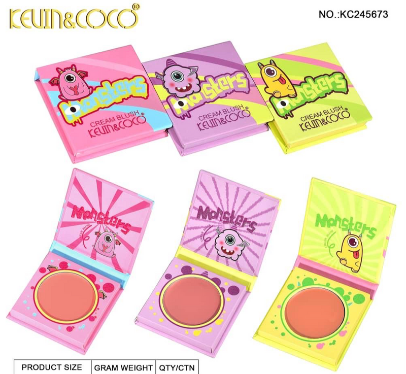 Load image into Gallery viewer, Face- Kevin&amp;Coco Monsters Cream Blush KC245673 (24pc display)
