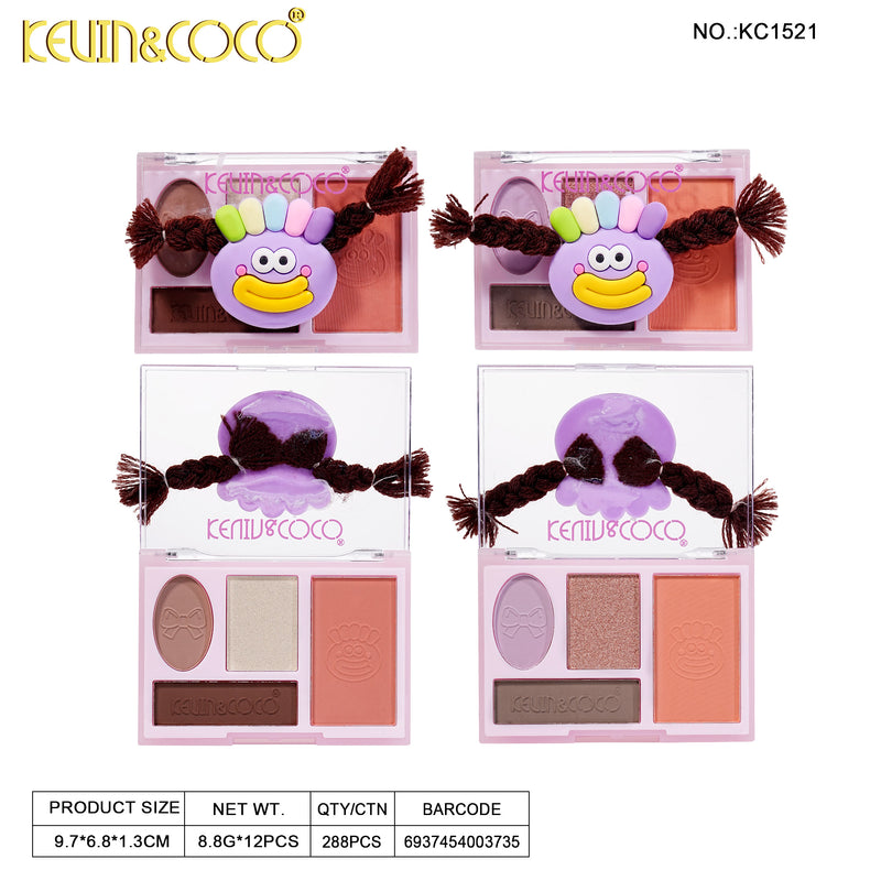 Load image into Gallery viewer, Eyes-Kevin&amp;Coco Rainbow Twisty Brai Purple KC1521 ($1.25 each, 12pc display)
