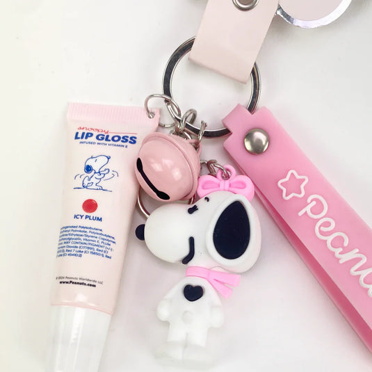 Lips-Celavi Peanuts Lip Gloss With Keychain P46016 ($3 each, 6pc bundle)