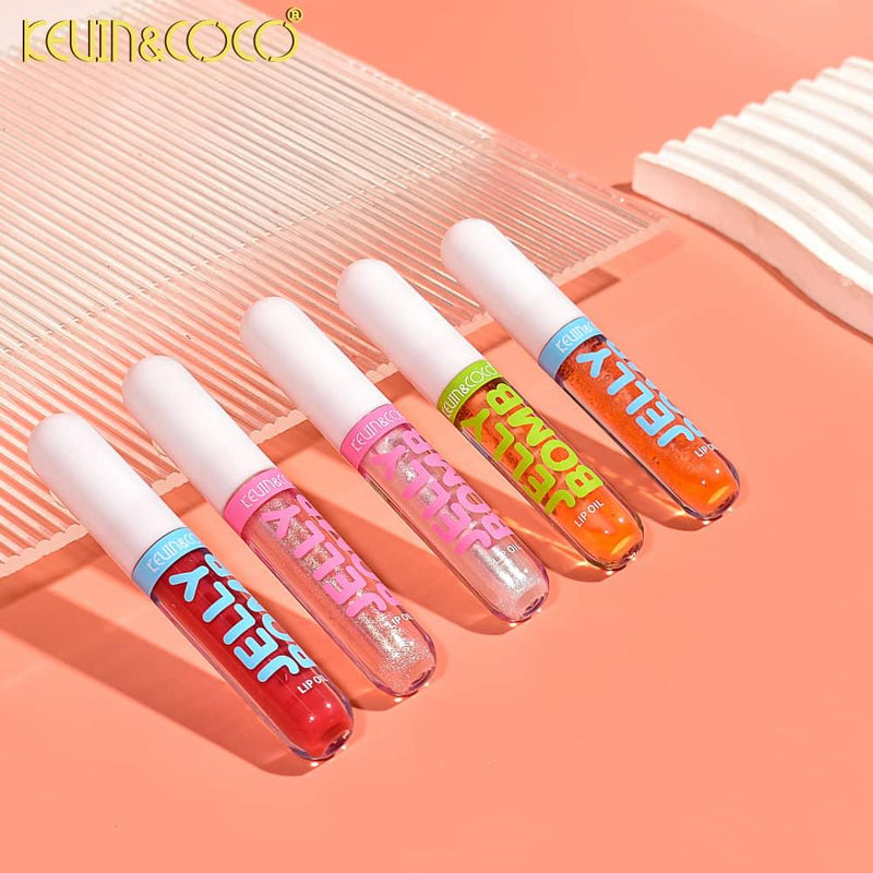 Load image into Gallery viewer, Lips- Kevin&amp;Coco Jelly Bomb Lip Oil KC246502 (20pc display,$1.20 each)
