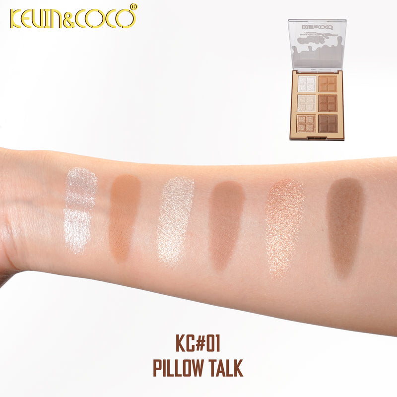 Load image into Gallery viewer, Face-Kevin&amp;Coco Chocolate Lover Highlight &amp; Contour Palette KC1350 ($2.75 each, 12pc display)

