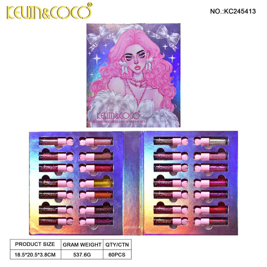 Lips-Kevin&Coco 24 Colors Lip Gloss Set KC245413 ($9.50 each, 4pc bundle)
