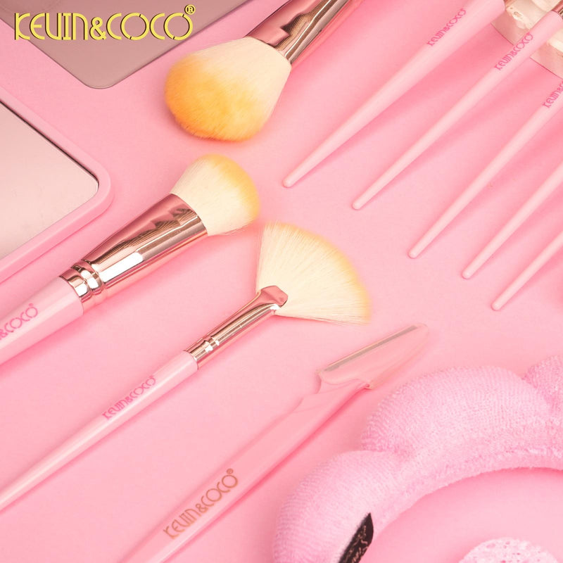 Load image into Gallery viewer, Accessories-Kevin&amp;Coco Perfect Canvas Makeup Tool Kit KC1167-PINK ($13 each, 2pc bundle)
