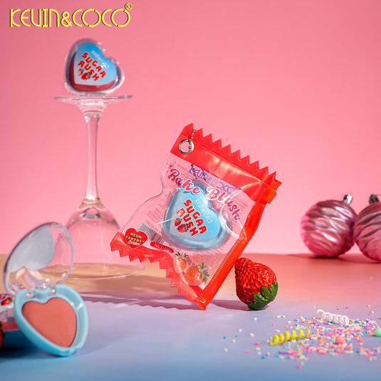 Face-Kevin&Coco Sugar Rush Heart Blush KC1237 ($1.75 each, 12pc Display)