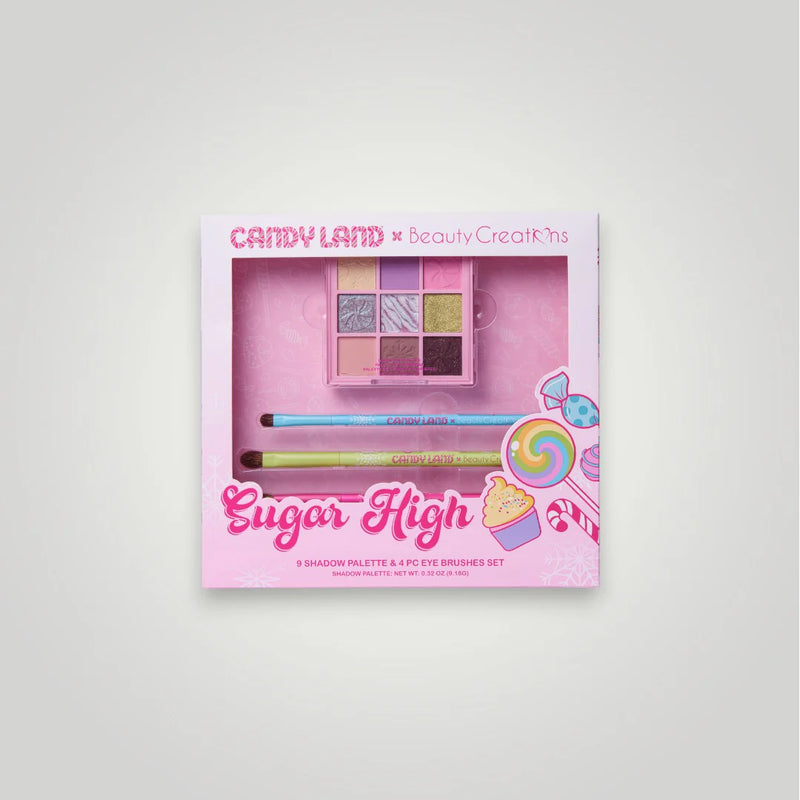 Load image into Gallery viewer, Eyes-Beauty Creations x Candyland Sugar High Magnetic Palette with Brushes Set #CL-SPBS ($8 each, 4pc bundle)
