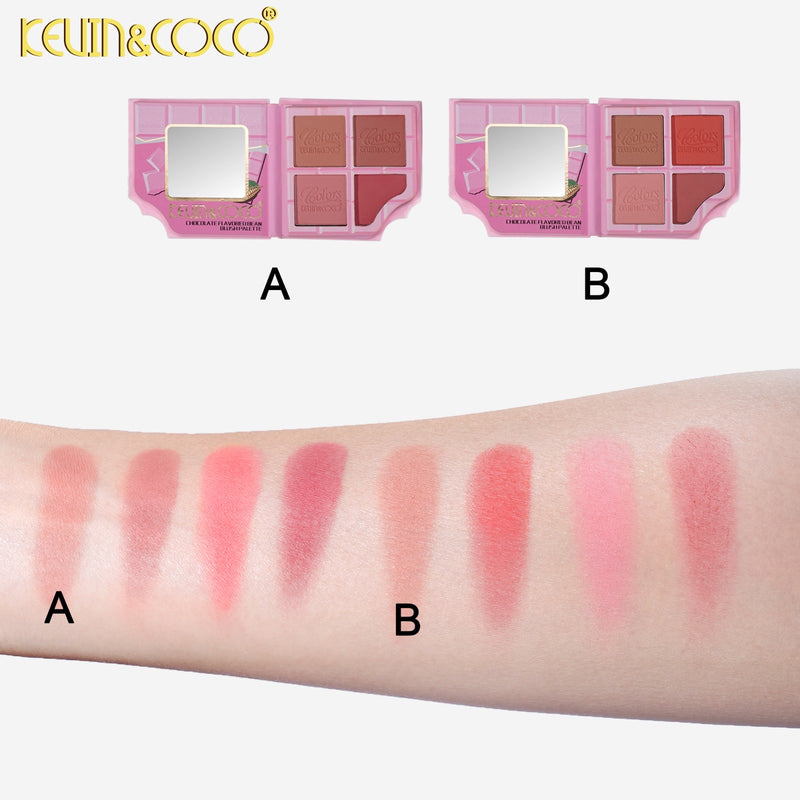Load image into Gallery viewer, Face-Kevin&amp;Coco Pink Chocolate Bar Blush Palette KC1456 ($2.25 each, 12pc Display)
