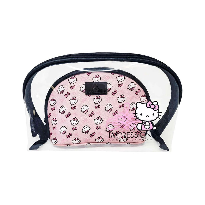 Load image into Gallery viewer, Novelties- Impressions 2 in 1 Hello Kitty Cosmetic Pouch HKCLU-PNK (3pc bundle, $19 each)
