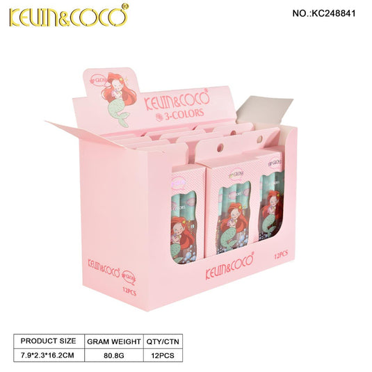 Lips-Kevin&Coco Mermaid 3pc Lip Gloss Set KC248841 ($1.75 each, 12pc display)