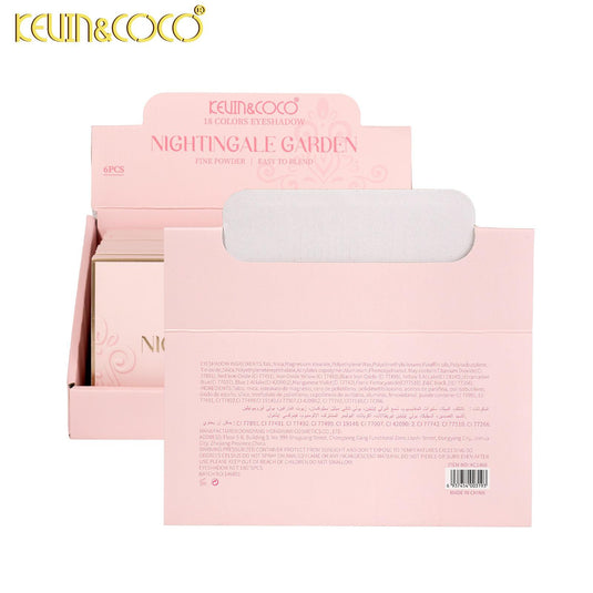 Eyes-Kevin&Coco Nightingale Graden Eyeshadow Palette KC1468 ($3 each, 6pc display)