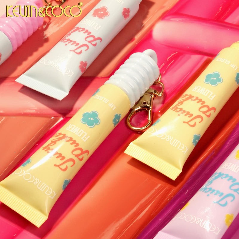 Load image into Gallery viewer, Lips-Kevin&amp;Coco Flower Lip Gloss KC1275 ($1 each, 24pc display)
