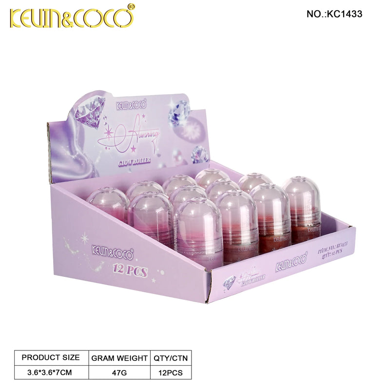 Load image into Gallery viewer, Skincare-Kevin&amp;Coco Stunning Glow Roller KC1433 ($1.25 each, 12pc display)
