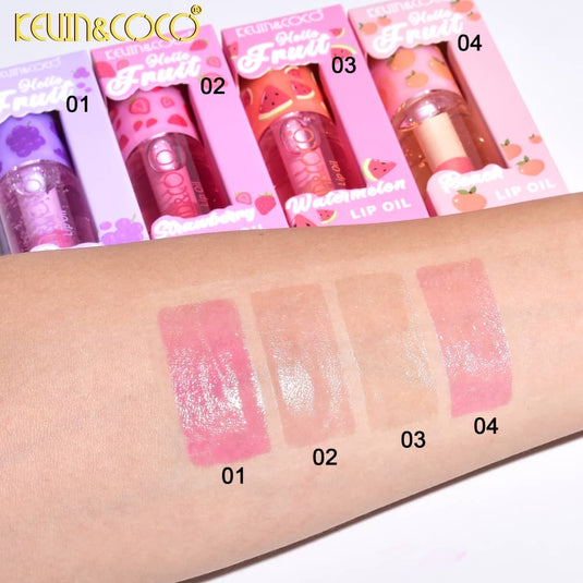 Lips- Kevin&Coco Hello Fruit Lip Oil KC245888 (12pc display, $1.50 each)