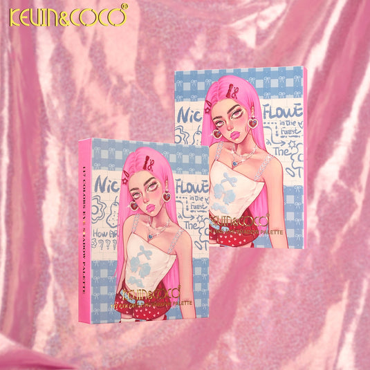 Eyes-Kevin&Coco 117-Colors Face Palette KC1409 ($8 each, 4pc bundle)