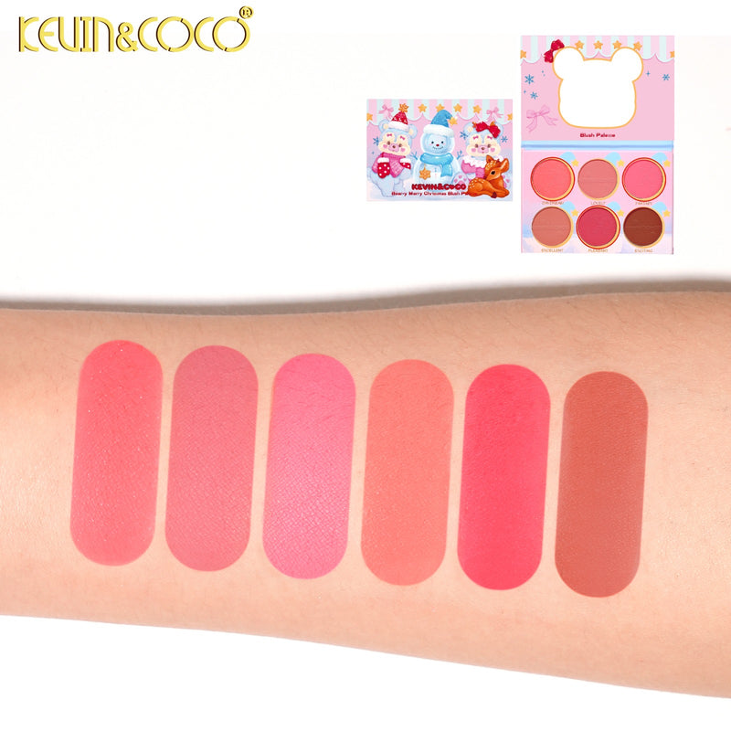 Load image into Gallery viewer, Face-Kevin&amp;Coco Bear-y-Merry Blush Palette KC2083 ($4 each, 6pc display)
