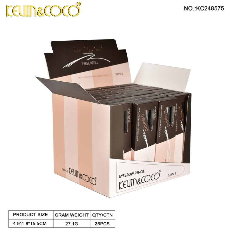 Load image into Gallery viewer, Eyebrow-Kevin&amp;Coco Ultra Fine Eyebrow Pencil KC248575 ($1.50 each, 36pc display)
