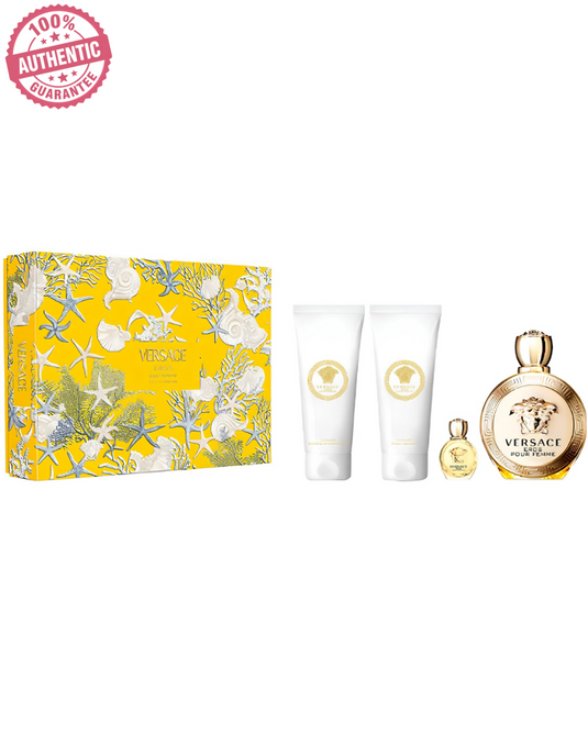 Perfume Set- Eros Yellow By Versace Eau De Parfum  -100% Authentic